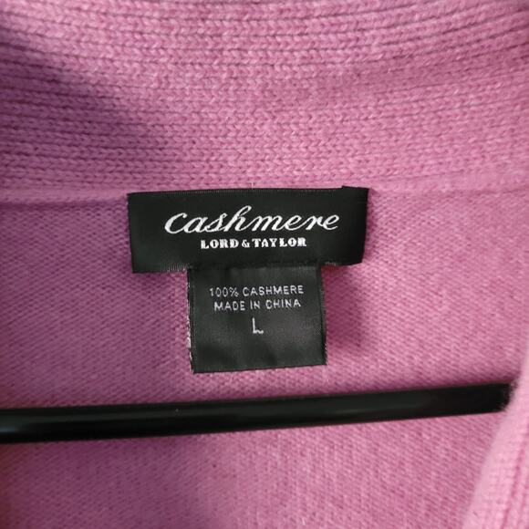 Lord & Taylor Cashmere V-neck Sweater - Picture 10 of 12